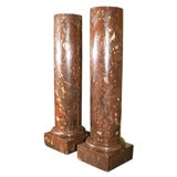 Pair of Sicilian Jasper Columns