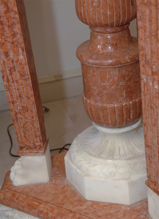 19thc Carerra marble fountain with chrubs 2