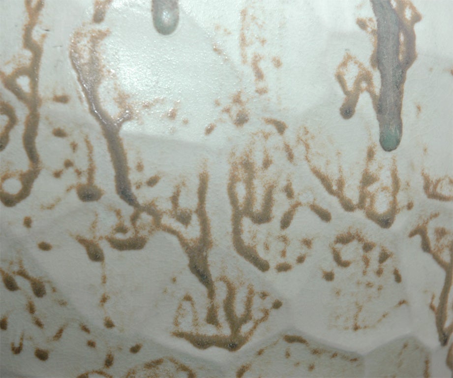 Porcelain Contemporary Thai Honeycomb Vase For Sale