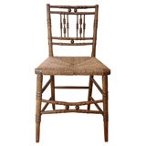 Early 19th Century Regency Faux Bamboo Side Chair