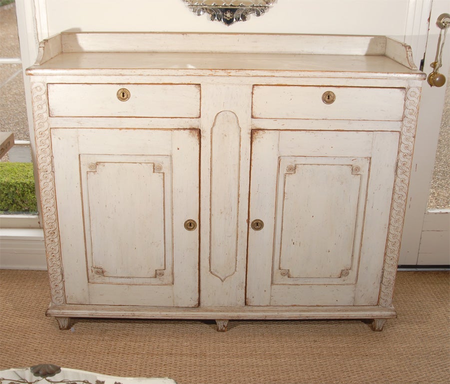 19th C. Swedish white buffet