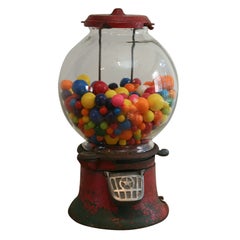 Antique Early American gum ball machine