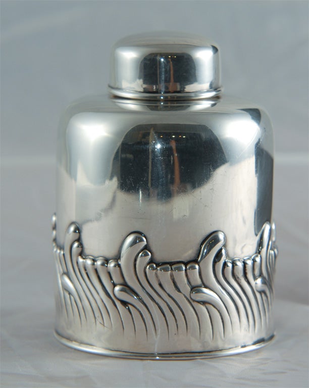 A Sterling Tea Caddy Made by Tiffany