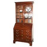 Antique English mahogany secretary