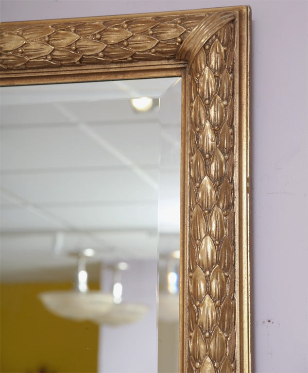 Classical Full Length Gilt Mirror, Italy In Excellent Condition In Miami, Miami Design District, FL