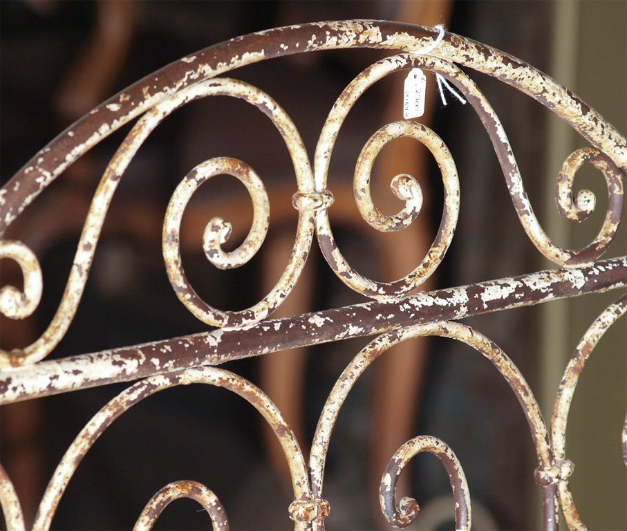 19th Century French Wrought-Iron Campagne Bed