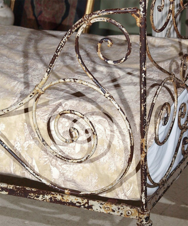 French Wrought-Iron Campagne Bed 1