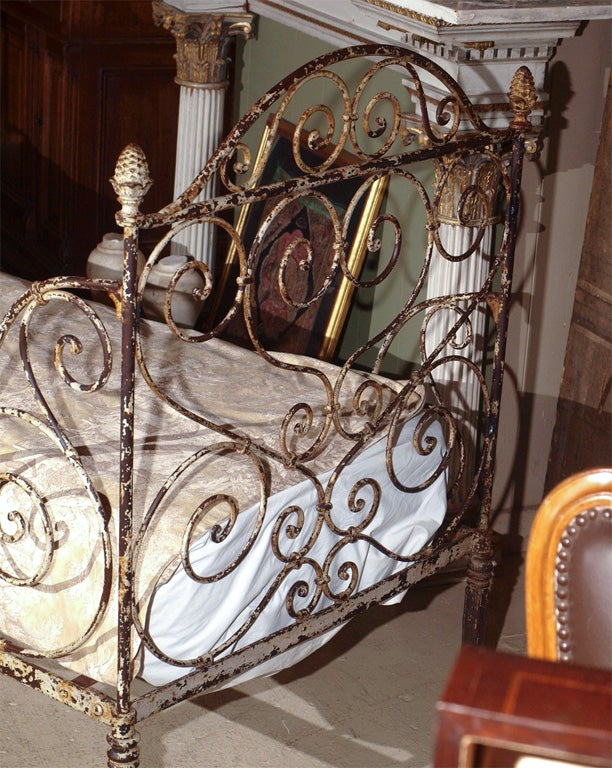 French Wrought-Iron Campagne Bed 5