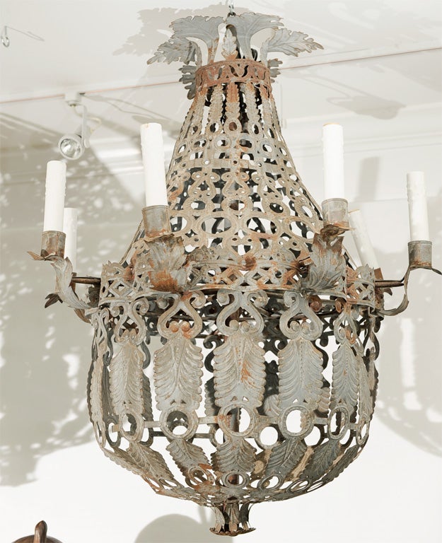 Rare Zinc Chandeliers - priced individually In Excellent Condition In Washington, DC