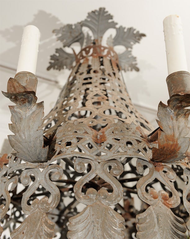 Rare Zinc Chandeliers - priced individually 3