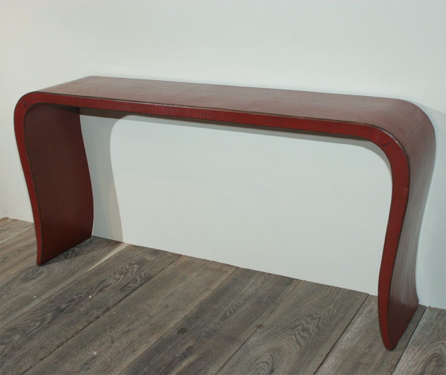 Red Lacquer Console