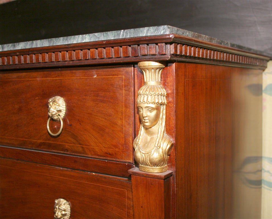 Swedish Mahogany Commode In Good Condition For Sale In Stamford, CT
