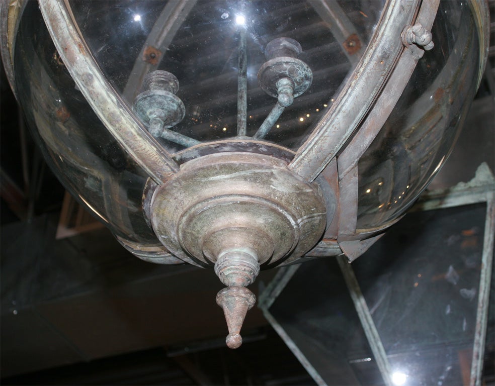 English Globe Lantern