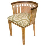 ART DECO LIMED OAK CHAIR BY LEVY FOR MAJORELLE