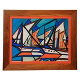 Abstract Sailboat Painting by Granick