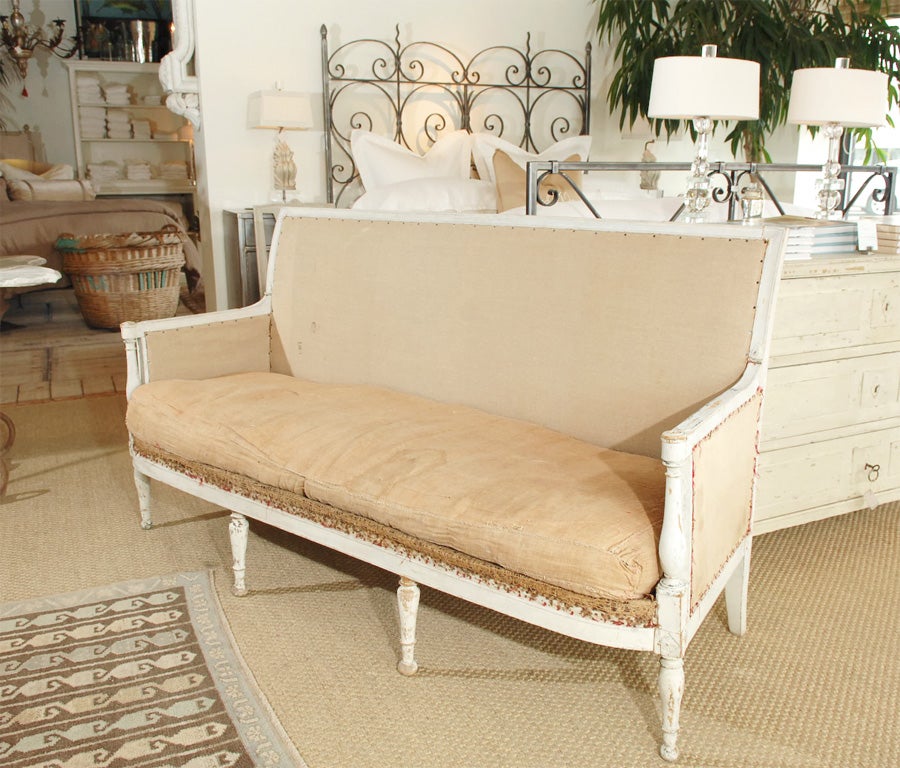 French Settee w/ Original Paint