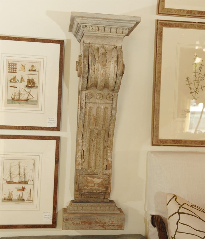 Pair of English Carved Corbels For Sale 2