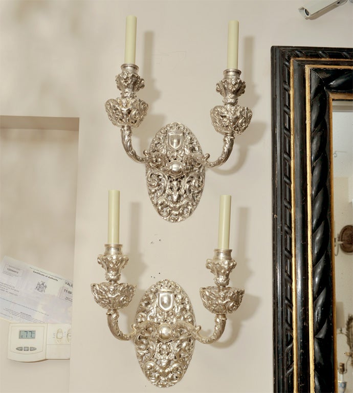 Four Caldwell Queen Ann Style Sconces