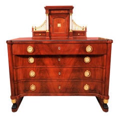An Exceptional Neoclassic Parcel Gilt Commode