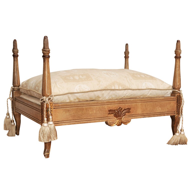 Louis XVI Style Polychromed Dog Bed For Sale