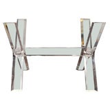 Lucite Criss Cross Table Base