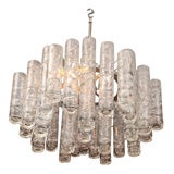BAROVIER E TOSO TUBULAR GLASS CHANDELIER