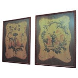 Pair Chinoiserie Panels after Pillement