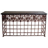 19th Century Iron Console
