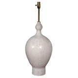 Great and large white/cream ceramic/pottery  table lamp