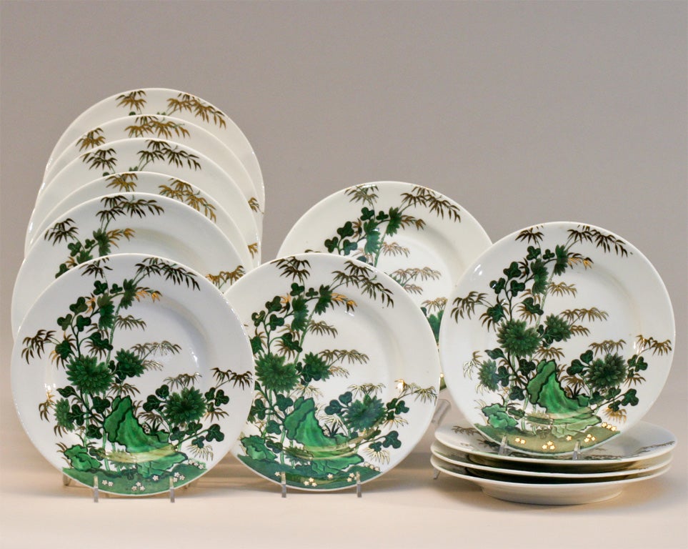 Set of 12  SPODE Dessert Plates 1810-1830