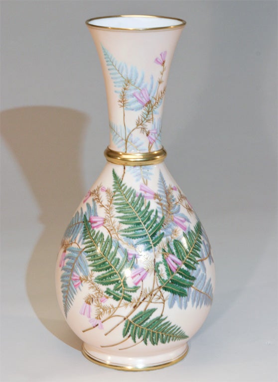 Aesthetic Movement Vaso in porcellana dipinto a mano