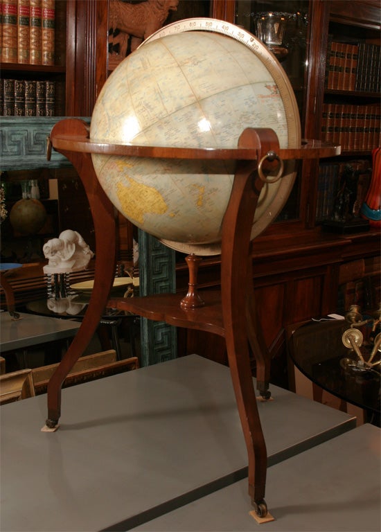 Widdicomb globe on stand