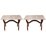 Antique Pair of ice cream parlor tables