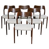 Set 6 Dining Chairs by N. O. Moeller