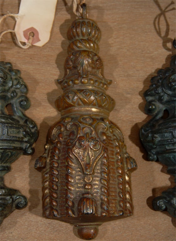 antique curtain weights