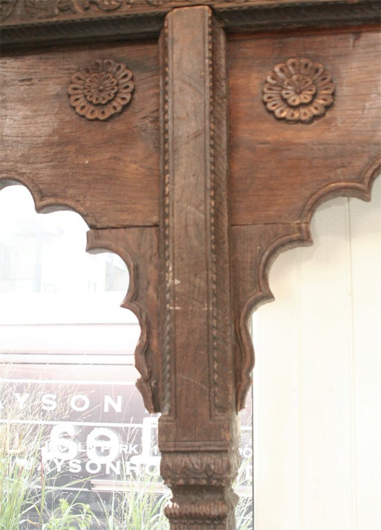 Antique Wooden Arch Doorway 1