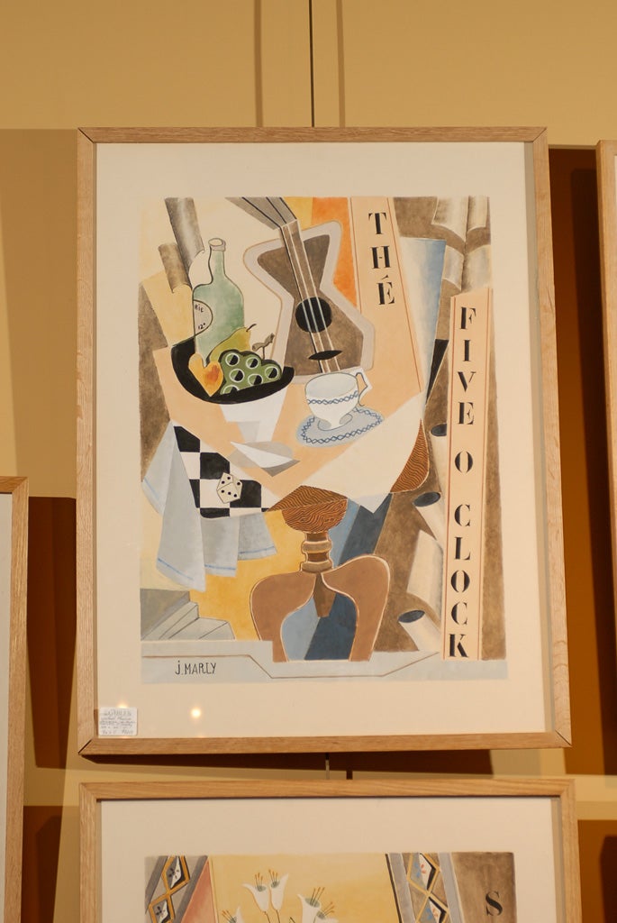 Vintage French Paintings by Jacques Marly 4