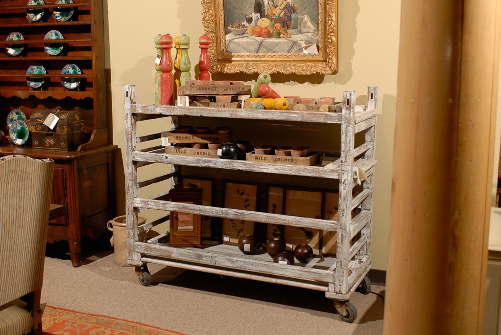 Antique Belgian Bakers Rack