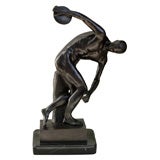 A Bronze Sculpture Figure Of The Discus Thrower