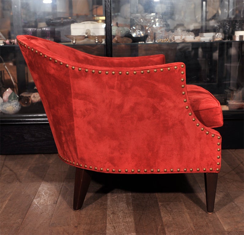 Barrel-Back Club Chair at 1stdibs