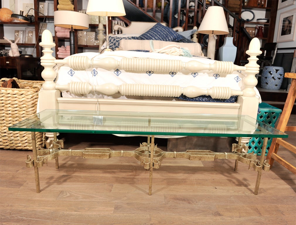 Hand-wrought Iron Coffee Table
