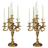 7 light Rococo style candelabra.