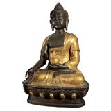 Gilt and bronze statue of Buddha
