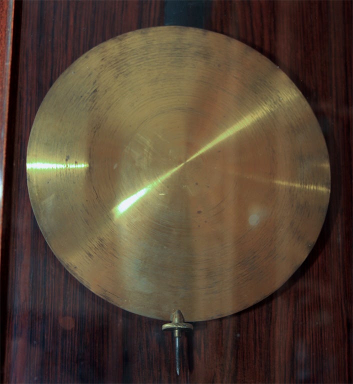 20th Century Austrian regulator clock. Three weight.