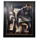 Modernist  Abstract of Calla Lillies by E. Stroh