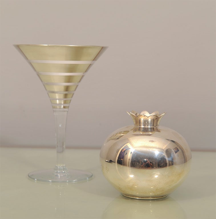 Sterling Silver Modernist Pomegranate Vase by Tiffany & Co. 3