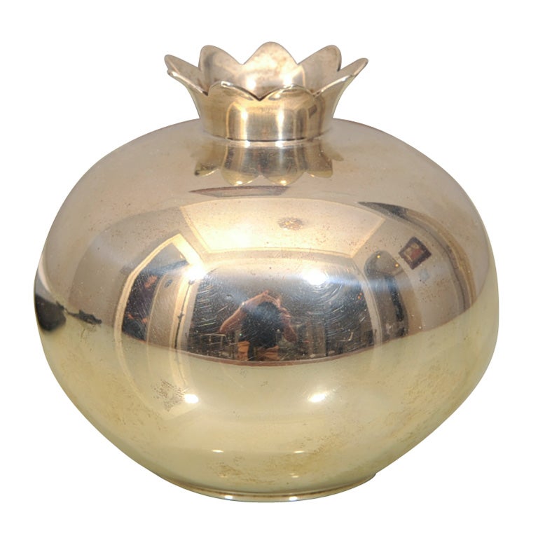 Sterling Silver Modernist Pomegranate Vase by Tiffany & Co.