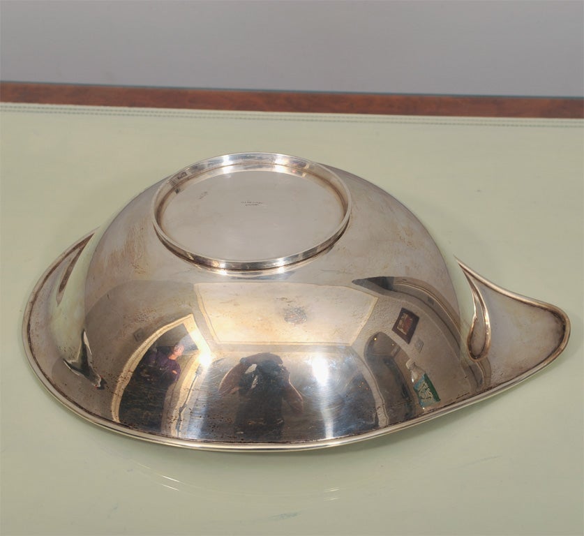 Mid-20th Century Mid-Century Modern Hand-Wrought Sterling Silver Bowl by Allan Adler For Sale