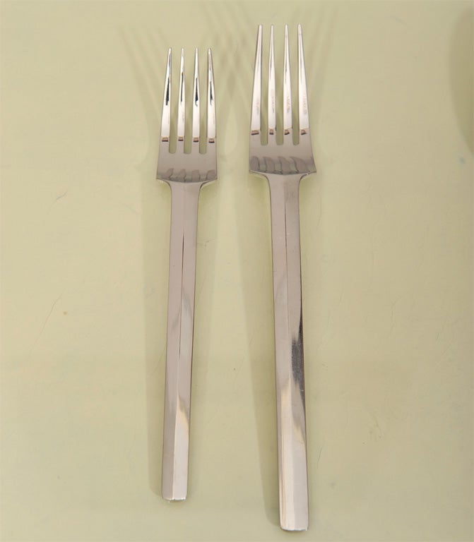 German Modernist Stainless Flatware by Rosenthal