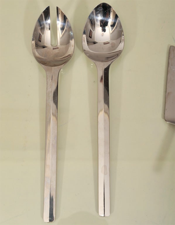20th Century Modernist Stainless Flatware by Rosenthal